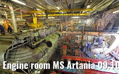 Engine room MS Artania 09.10.2014