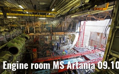 Engine room MS Artania 09.10.2014