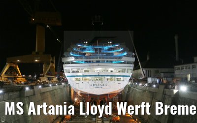 MS Artania Lloyd Werft Bremerhaven 2014