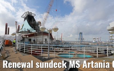 Renewal sundeck MS Artania 09.10.2014