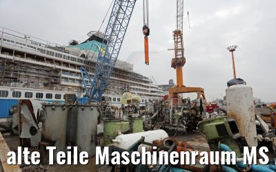 alte Teile Maschinenraum MS Artania 21.10.2014