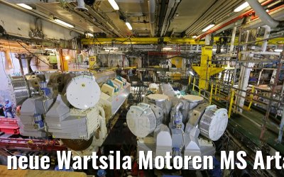 neue Wartsila Motoren MS Artania 20.10.2014