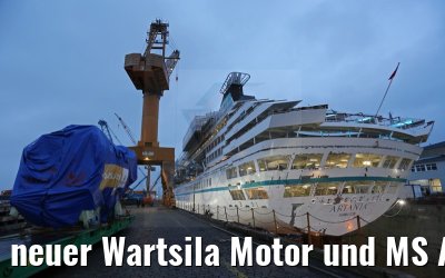 neuer Wartsila Motor und MS Artania 21.10.2014