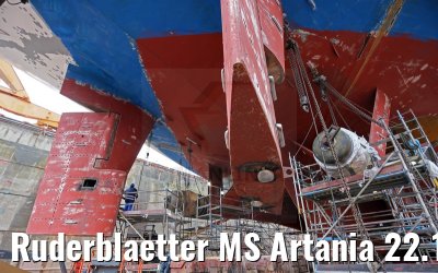 Ruderblaetter MS Artania 22.10.2014