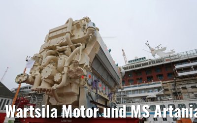 Wartsila Motor und MS Artania 23.10.2014