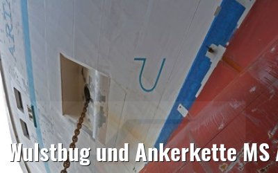 Wulstbug und Ankerkette MS Artania 23.10.2014