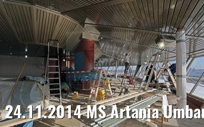 24.11.2014 MS Artania Umbau Pazifik Lounge