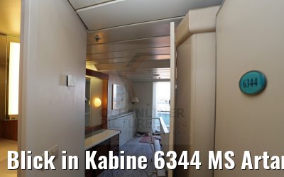 Blick in Kabine 6344 MS Artania Umbau 24.11.2014