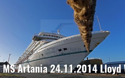MS Artania 24.11.2014 Lloyd Werft