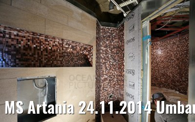 MS Artania 24.11.2014 Umbau Eignersuite 8339