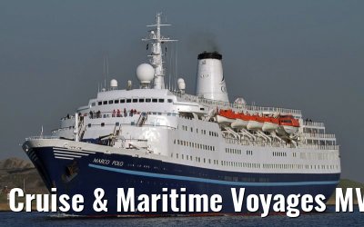 Cruise & Maritime Voyages MV Marco Polo departing Amsterdam, 08. March 2011