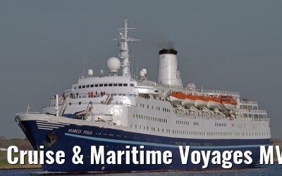 Cruise & Maritime Voyages MV Marco Polo departing Amsterdam, 08. March 2011