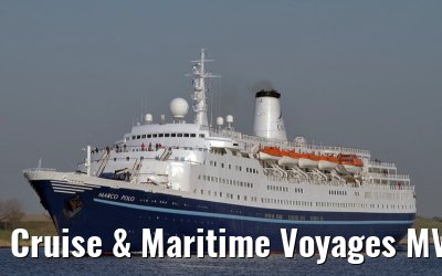 Cruise & Maritime Voyages MV Marco Polo departing Amsterdam, 08. March 2011