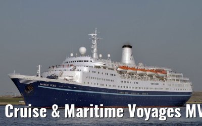 Cruise & Maritime Voyages MV Marco Polo departing Amsterdam, 08. March 2011