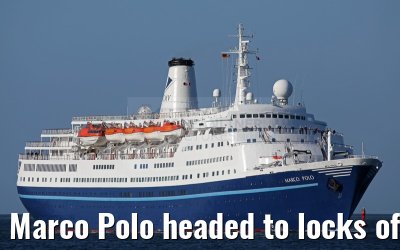 Marco Polo headed to locks of Kiel Canal 21.07.2015