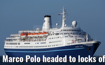 Marco Polo headed to locks of Kiel Canal 21.07.2015