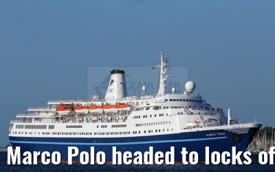 Marco Polo headed to locks of Kiel Canal 21.07.2015