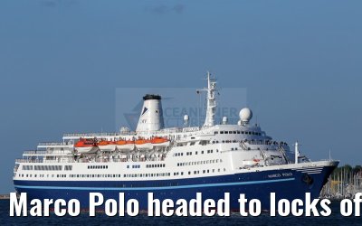 Marco Polo headed to locks of Kiel Canal 21.07.2015