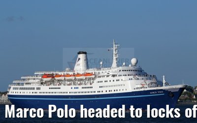 Marco Polo headed to locks of Kiel Canal 21.07.2015