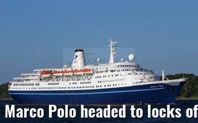 Marco Polo headed to locks of Kiel Canal 21.07.2015