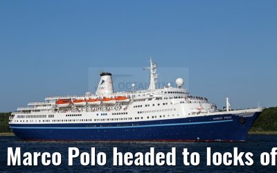 Marco Polo headed to locks of Kiel Canal 21.07.2015