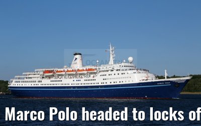 Marco Polo headed to locks of Kiel Canal 21.07.2015