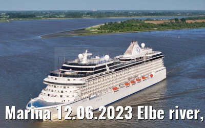 Marina 12.06.2023 Elbe river, departure from Hamburg