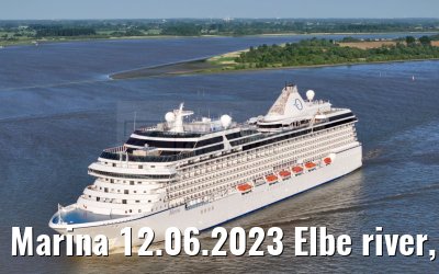 Marina 12.06.2023 Elbe river, departure from Hamburg