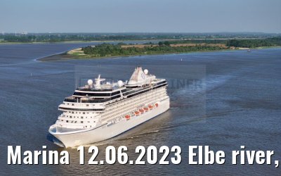 Marina 12.06.2023 Elbe river, departure from Hamburg