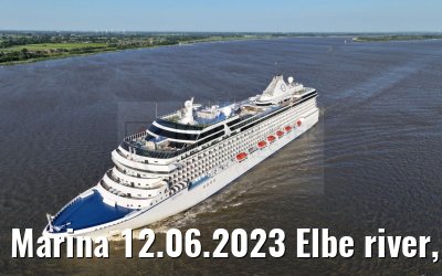 Marina 12.06.2023 Elbe river, departure from Hamburg