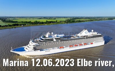 Marina 12.06.2023 Elbe river, departure from Hamburg