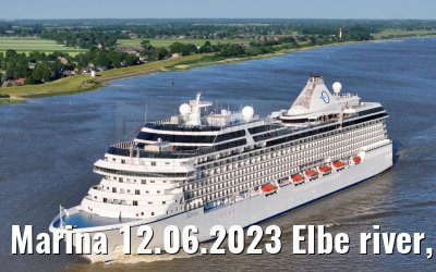 Marina 12.06.2023 Elbe river, departure from Hamburg