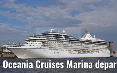 Oceania Cruises Marina departing Hamburg 21.08.2016
