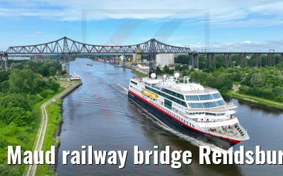 Maud railway bridge Rendsburg Kiel Canal 16.06.2022