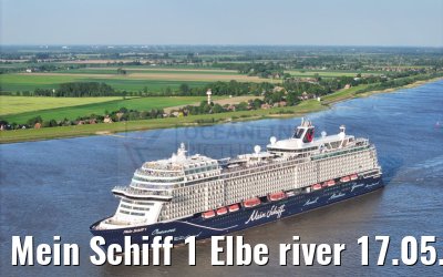 Mein Schiff 1 Elbe river 17.05.2024