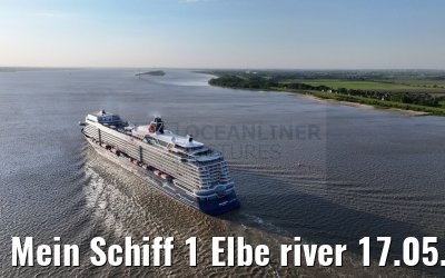 Mein Schiff 1 Elbe river 17.05.2024