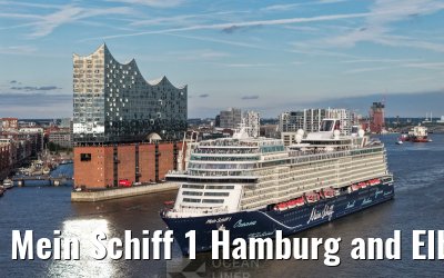Mein Schiff 1 Hamburg and Elbphilharmonie 25.08.2025