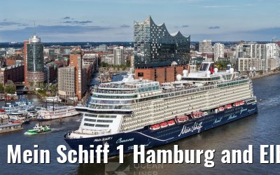 Mein Schiff 1 Hamburg and Elbphilharmonie 25.08.2025