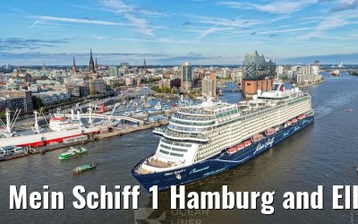Mein Schiff 1 Hamburg and Elbphilharmonie 25.08.2025