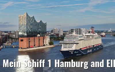 Mein Schiff 1 Hamburg and Elbphilharmonie 25.08.2025