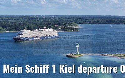 Mein Schiff 1 Kiel departure 04.07.2024