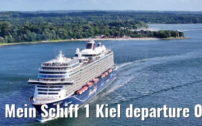 Mein Schiff 1 Kiel departure 04.07.2024