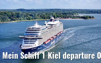 Mein Schiff 1 Kiel departure 04.07.2024