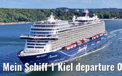 Mein Schiff 1 Kiel departure 04.07.2024