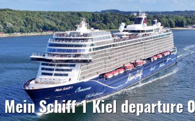 Mein Schiff 1 Kiel departure 04.07.2024