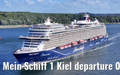 Mein Schiff 1 Kiel departure 04.07.2024