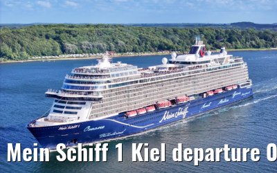 Mein Schiff 1 Kiel departure 04.07.2024