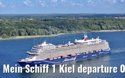 Mein Schiff 1 Kiel departure 04.07.2024