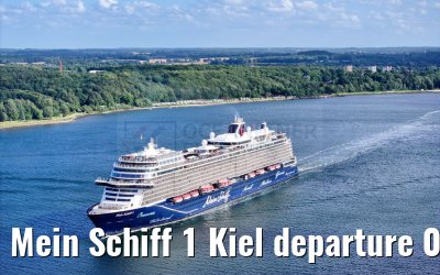 Mein Schiff 1 Kiel departure 04.07.2024