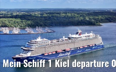Mein Schiff 1 Kiel departure 04.07.2024